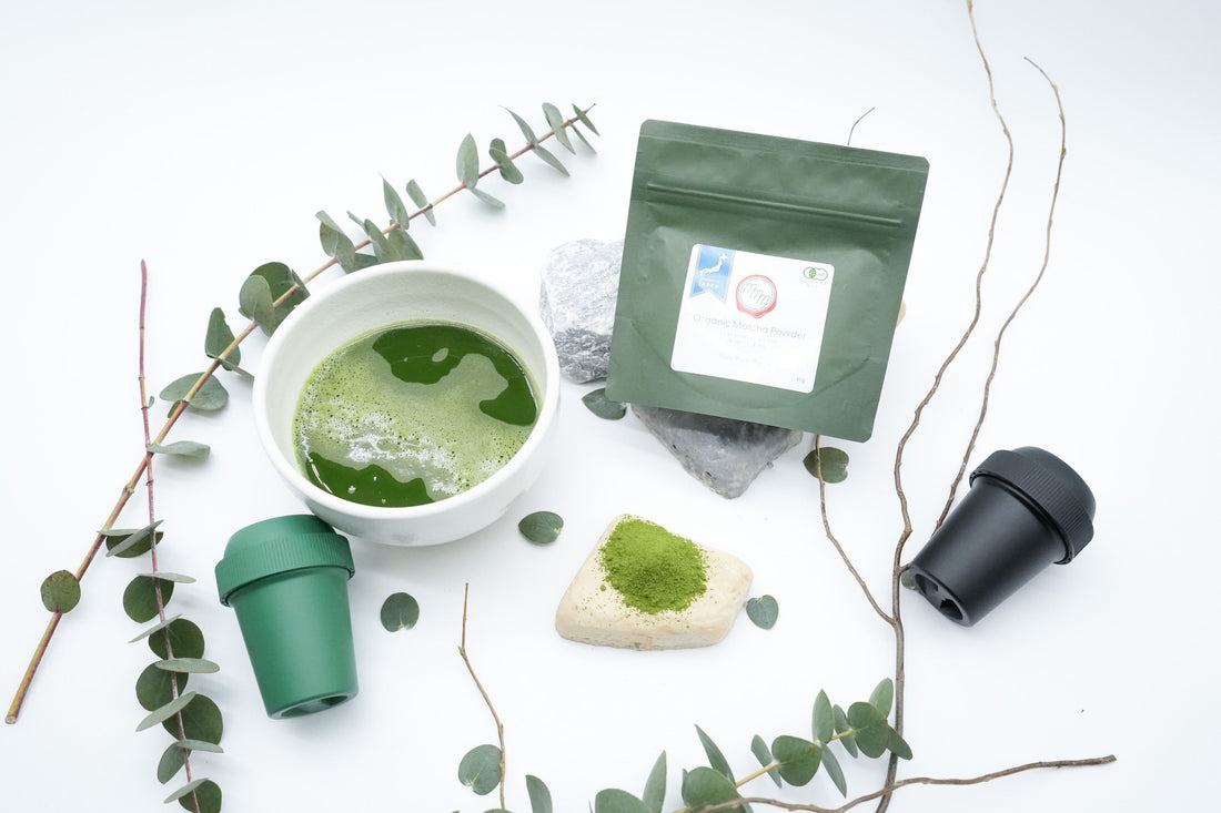 Smooth ceremonial matcha with fine foam, prepared in a traditional style